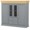 Highboard Massivholz Bornholm | Grau, antik, Kiefer