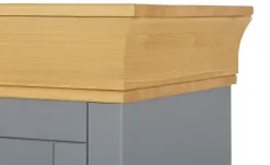 Highboard Massivholz Bornholm | Grau, antik, Kiefer