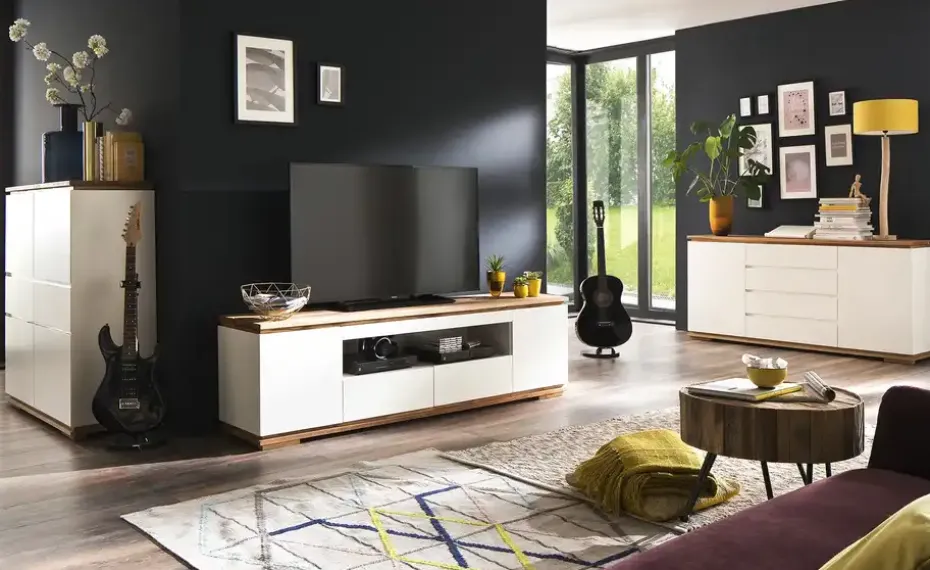 Highboard Messina | Weiß, matt | Möbel Höffner