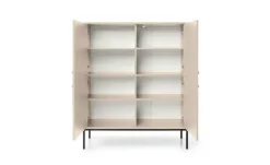 Highboard Molly | Beige, Schwarz | Möbel Höffner