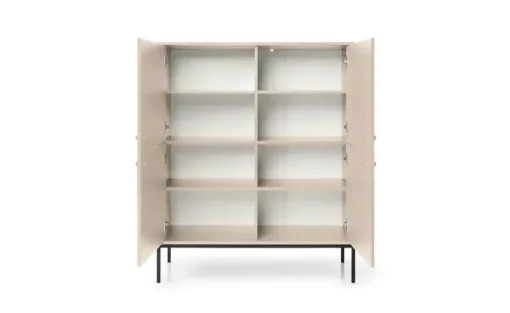 Highboard Molly | Beige, Schwarz | Möbel Höffner