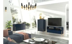 Highboard Polka | Marineblau | Möbel Höffner