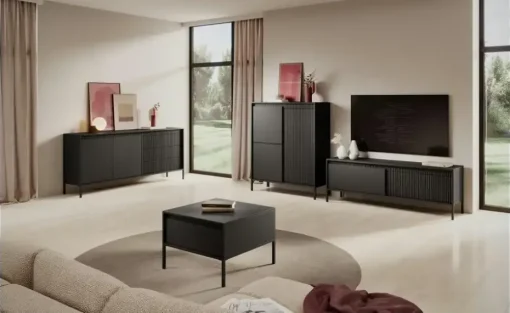 Highboard Senso | 5 Stück, Schwarz | Möbel Höffner