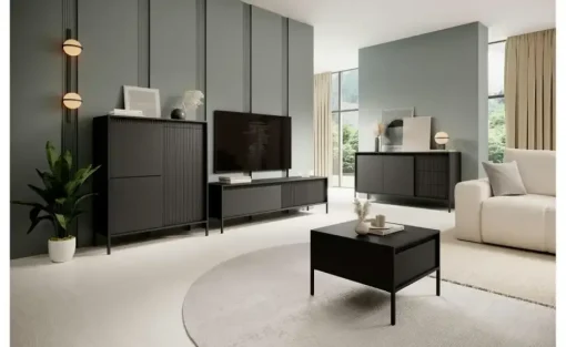 Highboard Senso | 5 Stück, Schwarz | Möbel Höffner