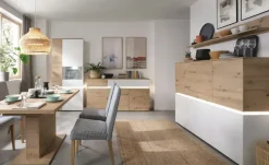 Highboard Soft-Close Luci | Cremeweiß, Eiche Artisan (Nachbildung)