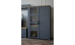 Highboard Toneo | Eiche (Nachbildung), Dunkelblau