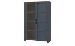 Highboard Toneo | Eiche (Nachbildung), Dunkelblau