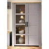 Highboard Toneo | Eiche (Nachbildung), Grau | Höffner