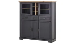 Highboard Varese | Graphit, Asteiche (Nachbildung)