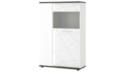 Highboard Venedig | Tür mit Glaseinlage rechts