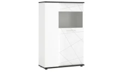 Highboard Venedig | Tür mit Glaseinlage rechts