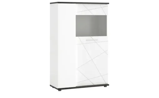 Highboard Venedig | Tür mit Glaseinlage rechts