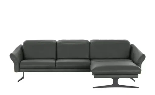 himolla Ecksofa aus Echtleder 1059 | Anthrazit, rechts
