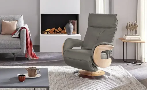himolla Ledersessel 7818 | Taupe | Möbel Höffner