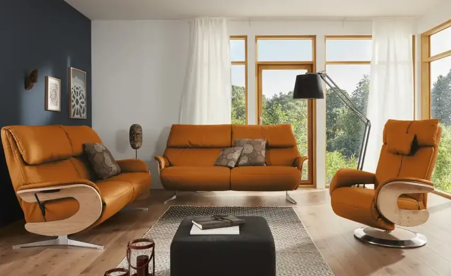 himolla Relaxsessel Mit verschiedenen Funktionen 7818 | Safrangelb, Grundfunktion