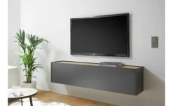 Hängeschrank Cande | Anthrazit, Eiche (Nachbildung)