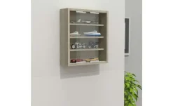 Hängevitrine Agisa | Eiche Sonoma (Nachbildung), Eiche Sonoma