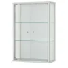 Hängevitrine Cristal | silberfarben, transparent