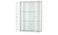 Hängevitrine Cristal | silberfarben, transparent