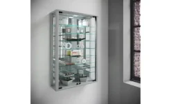 Hängevitrine Vitrosa | silberfarben | Möbel Höffner