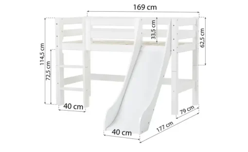 Hochbett ECO Luxury | 169 cm, Mit Rollrost | Höffner