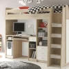 Hochbett mit Kleiderschrank und Schreibtisch Unit