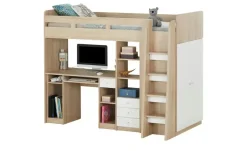Hochbett mit Kleiderschrank und Schreibtisch Unit