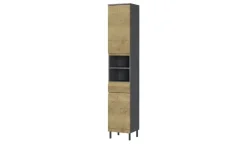 Hochschrank Seddiner See | Eiche (Nachbildung), Graphit
