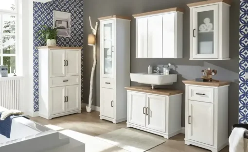 Hochschrank Varese | Pinie (Nachbildung), Eiche (Nachbildung), Asteiche (Nachbildung)
