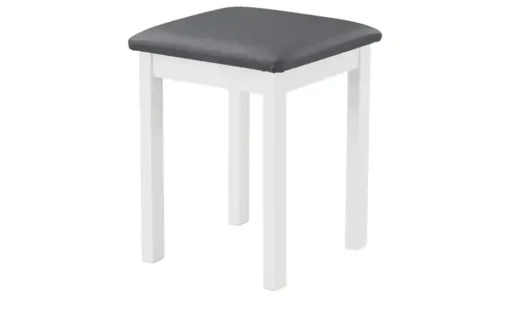 Hocker David | Dunkelgrau, Weiß, Grau | Möbel Höffner