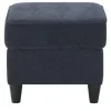 Hocker Kivana | Dunkelblau, Webstoff | Möbel Höffner