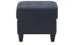 Hocker Kivana | Dunkelblau, Webstoff | Möbel Höffner