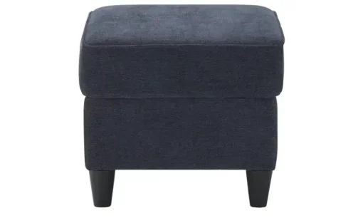 Hocker Kivana | Dunkelblau, Webstoff | Möbel Höffner