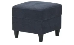 Hocker Kivana | Dunkelblau, Webstoff | Möbel Höffner