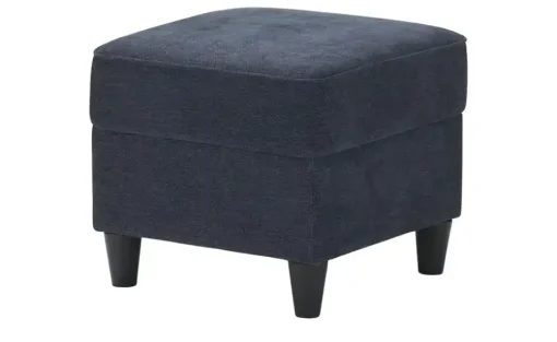 Hocker Kivana | Dunkelblau, Webstoff | Möbel Höffner