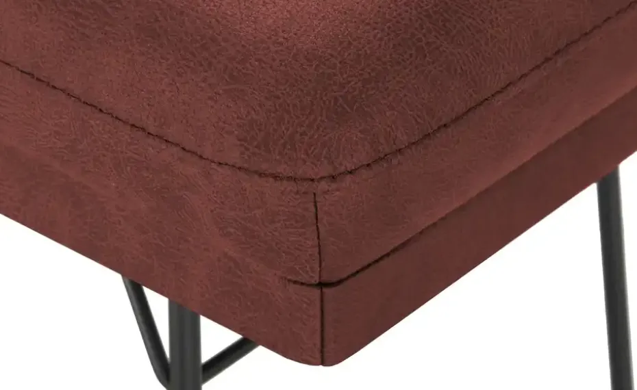 Hockerbank Step Two | Bordeauxrot, 118 cm | Höffner