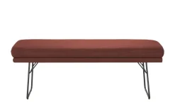 Hockerbank Step Two | Bordeauxrot, 118 cm | Höffner