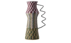 HOME STORY Deko Vase | Flieder, Rotbraun, Grün, Natur