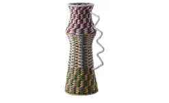 HOME STORY Deko Vase | Flieder, Rotbraun, Grün, Natur