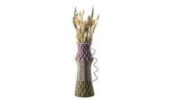HOME STORY Deko Vase | Flieder, Rotbraun, Grün, Natur