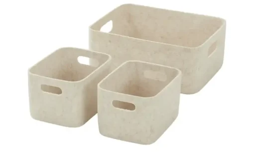 HOME STORY Filzkörbe, 3er Set | Beige | Möbel Höffner