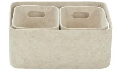 HOME STORY Filzkörbe, 3er Set | Beige | Möbel Höffner