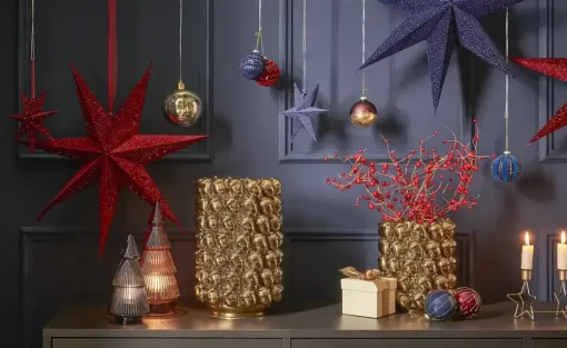 HOME STORY LED Glastannenbaum | Blau | Möbel Höffner