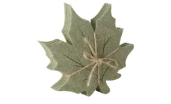 HOME STORY Untersetzer Blatt, 4er Set | Grün | Höffner