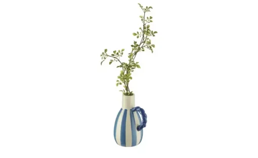 HOME STORY Vase | Blau, Creme | Möbel Höffner