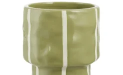 HOME STORY Vase | Grün, Weiß | Möbel Höffner