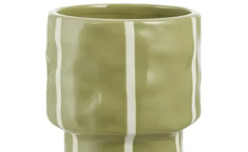 HOME STORY Vase | Grün, Weiß | Möbel Höffner