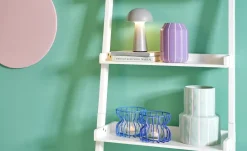 HOME STORY Vase | Lila/Violett, Weiß | Möbel Höffner