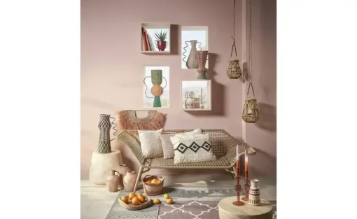 HOME STORY Vase mit Papiergeflecht | Möbel Höffner