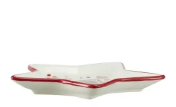 HOME STORY Weihnachtsteller Stern Weihnachtsgeschirr | 19 cm